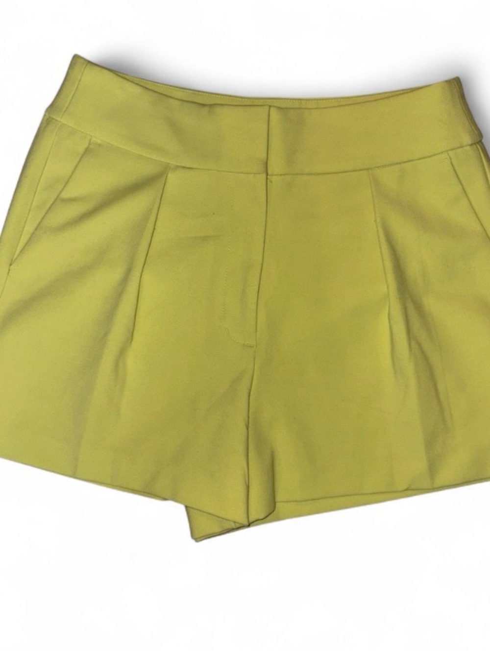 Express High-Waist Neon Green Shorts